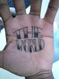 The World Is In The Palm Of Your Hand Tattoos Palm Tattoos Hand Tattoos