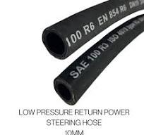 Low pressure return power steering pipe oil hose 10 mm or 3/8 rubber