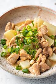 Daikon, daikon radish, daikon radish recipe, daikon recipes, yuzu, yuzu sauce. Daikon Radish Recipe With Chicken In Yuzu Sauce I Heart Umami