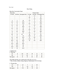 Classy Mens Shoe Size Chart Us Library Shoes Gallery Styles