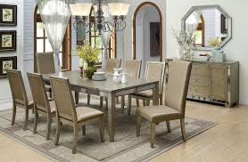 7pc Echo Antique Gold Dining Set Cm3980t Dining Table Shabby Chic Table And Chairs Glass Round Dining Table
