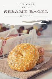 Best Low Carb Keto Sesame Bagel Recipe With Almond Flour Recipe Bagel Recipe Sesame Bagel Recipes
