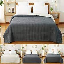 Woltu Bwp5005gr1 Trapuntino Matrimoniale Trapunta Singolo Copriletto Trapuntato Double Face Reversibile Polieste Idee Per Decorare La Casa Piumoni Letto Mobili