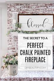 What do you use to whitewash a wall? How To Update A Brick Fireplace With Chalk Paint Diy Beautify Creating Beauty At Home