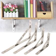You'll receive email and feed alerts when new items arrive. 1 Pair Diy Stainless Steel Wall Shelf Brackets L Shaped Right Angle Braces Shelving Rack Wall Decor Buy From 9 On Joom E Commerce Platform