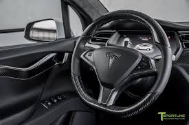 Tesla Gloss Carbon Fiber Steering Wheel Tesla Model S Tesla Model X Steering Wheel
