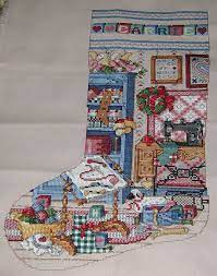 Check spelling or type a new query. Cross Stitch Country Crafts July Aug 1989 Cross Stitch Stocking Cross Stitch Christmas Stockings Cross Stitch