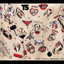 People wait in line for chap tattoos for the friday the 13th tattoo deals at the blu gorilla for $13 and $31 dollars at their shop on meeting street in charleston. Friday 13 Friday The 13th Tattoo 13 Tattoos Alien Drawings