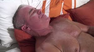 Sexy Silver Daddy Strokes His Cock