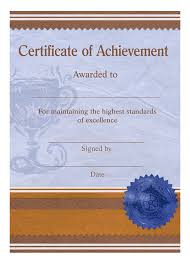 Blue falcon award certificate template. Download Certificate Of Achievement Template Png Image For Free