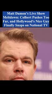 Matt Damon Dunking Colbrrt