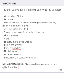 It's easy to neglect the humble dating app bio—that small box of text lurking below your carefully curated selection of head shots, marathon finishes, and beach photos from last summer when you may or may not have been 10. Tinder Bio Guide How To Write A Good Tinder Bio Playing With Fire