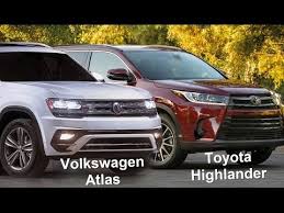 Which one would you choose? 2018 Volkswagen Atlas Vs 2018 Toyota Highlander Hybrit Best Suv For Family Youtube