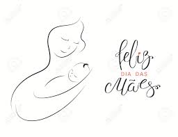 Em portugal, o dia da mãe começou por ser comemorado a 8 de dezembro. Card Banner Design With Mother And Baby Drawing Portuguese Royalty Free Cliparts Vectors And Stock Illustration Image 142389487