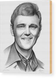 Jerry Reed Wood Print