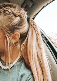 Cute braids for long hair offer virtually effortless chic when you're on the go. New Site Braided Ponytail Hairstyles Hair Styles Long Hair Styles