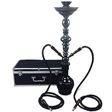 28 Double Hose Black Duke Hookah Shisha 2 Hose Hookah With Case Buy Online In India At Desertcart In Productid 21260499