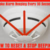 My smoke alarm detector has been beeping and chirping every 30 to 45 seconds and i don't know what to do. 1
