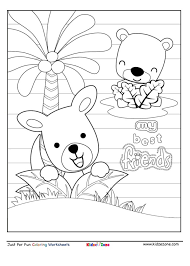 Best friends are the first and last thing on your mind. Best Bear Friends Coloring Page Kidzezone