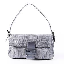 fendi woven leather baguette bag ebay