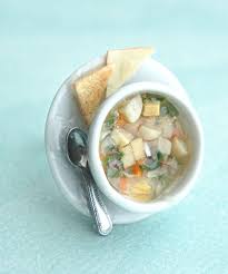 Vegetable Soup Ring Vegetable Soup Miniature Food Vegetable Soup Recipes