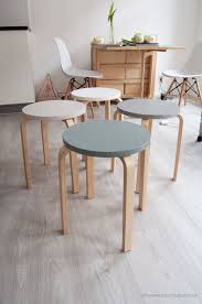 Ikea Frosta Stool Makeover In Scandinavian Colors The City Bee Ikea Inspiration Ikea Diy Stool Makeover