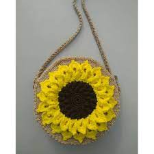 Tanaman ini dapat tumbuh hingga tinggi. Tas Rajut Bulat Bunga Matahari Sunflower Crochet Bag Shopee Indonesia