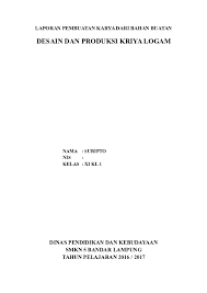 Tujuan dari mata pelajaran prakarya bertujuan untuk mengembangkan pengetahuan keterampilan dan sikap percaya diri pad. Doc Laporan Pembuatan Karya Dari Bahan Serat Alam Small Paper Says Academia Edu