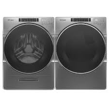 Whirlpool is a wee bit more i personally like the lg look and design but whirlpool is way more reliable. Whirlpool 5 8 Cu Ft Front Load Washer 7 4 Cu Ft Front Load Ele Elite Home Store