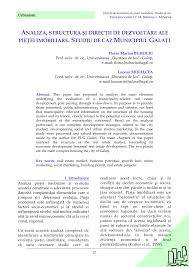 Vezi analiza pietei imobiliare prezentare. Pdf Analiza Structura Si DirecÅ£ii De Dezvoltare Ale PieÅ£ei Imobiliare Studiu De Caz Municipiul GalaÅ£i