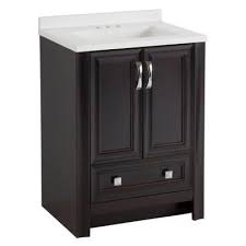 Glacier Bay Chelsea 26 5 In W X 17 5 In D X 36 13 In H Vanity In Charcoal With Porcel Marble Vanity Tops Cultured Marble Vanity Top Solid Surface Vanity Top
