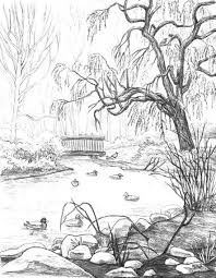 Pada gambar berikut ini terdapat sebuah gambar yang sangat khas dari sebuah pemandangan pedesaan dengan ciri khas hamparan sawah yang sangat luas, dengan pemandangan hijau yang indah dari tanaman padi yang tumbuh dengan subur. Sketsa Gambar Pemandangan Alam Harian Nusantara