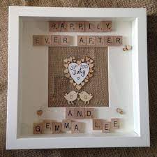 Wedding Gift Personalised Scrabble Art Frame Gift Present Keepsake Wedding Day Marriage Scrabble Art Frame Scrabble Art Personalized Wedding Gifts
