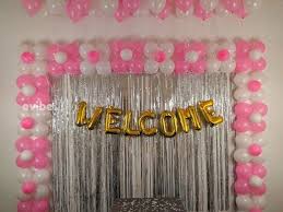Shop our other welcome home party supplies for more cheerful ways to let someone know you've been expecting them. Welcome Home Decoration With Foil Balloons And Streamers Birthday Simple Balloon Decorations In Bangalore Evibe In
