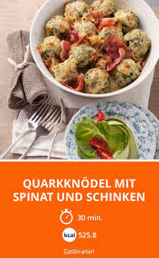 Quarkknodel Mit Spinat Und Schinken Rezept Quark Knodel Rezepte Schinken