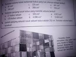 Tentukan volume kotak berbentuk kubus yang luas alasnya sebagai berikut. Pleas Jawab Kalau Kalian Bisa Jawab Aku Tandai Sebagai Yang Terbaik Brainly Co Id