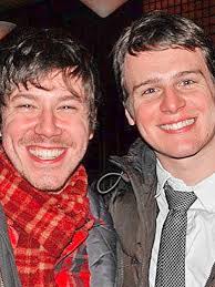 Jonathan with @johngallagherjunior ✨ which character did you like more,  Melchior or Moritz?