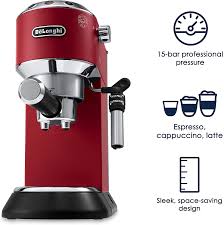 A stepped collar grind adjustment allows for easy changes from coarse settings, like drip coffee and pour overs, to espresso grinds. Coffee Machine