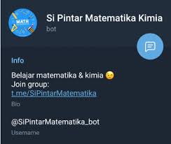 We did not find results for: Bot Telegram Kimia Untuk Belajar Dan Jawab Soal