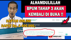 Penyaluran blt umkm program bpum senilai rp 1. Update Hari Ini Bpum Tahap 3 Akan Kembali Di Buka Ini Syarat Dan Mekanisme Pendaftaran çš„youtubeè§†é¢'æ•ˆæžœåˆ†æžæŠ¥å'Š Noxinfluencer