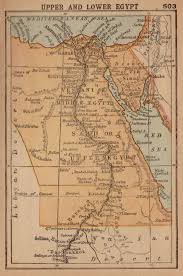 1902 Rare Egypt Map Of Egypt Miniature Map Gallery Wall Art Etsy Egypt Map Miniature Map Map