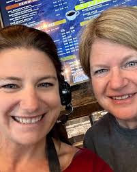 It's pretty fun to work and run a coffee shop together as mother and  daughter! We also got to work together today