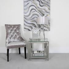 Simply wipe away fingerprints and spills to keep these pieces beautiful and polished. Cohen End Table Modern Contemporary Furniture Glass Side Tables