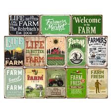 Jun 23, 2018 · get the farmhouse look for less with these 50 diy farmhouse decor ideas. Farm Fresh Tin Sign Plaque Metal Vintage Farmhouse Decor Retro House Decoration Wall Poster 20x30 Cm Plaques Signs Aliexpress
