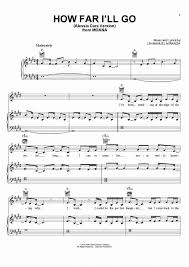 How Far I Ll Go Piano Sheet Music