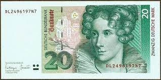 Essentially, you may no longer be able to spend them in a cash transaction. 20 Deutsche Mark Banknote 1993 Annette Von Droste Hulshoff Bank Notes Banknotes Money Banknote Collection