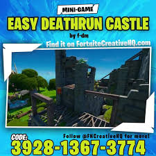 The super easy default deathrun w/ 50 levels! Fortnite Creative Hq Easy Deathrun Castle Fortnite Creative Hq Facebook