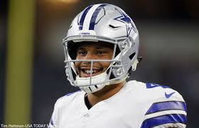 Dak prescott is an american football quarterback who plays for the 'dallas cowboys' in the 'national football league' (nfl). Bsmuufp8ndswum