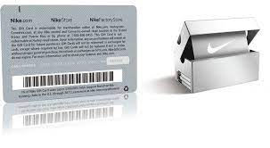 Nike gift card is a digital gift card that is used to purchase sports kits and trainees right on nike.com. Nike Metal Gift Card Pure Metal Cards