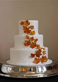 Fall Wedding Cake Fall Cakes Fall Wedding Cakes Winter Wedding Cake